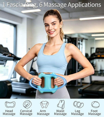 Dual-Ring Fascia Ring Massager, Muscle Recovery Core Ab Belt Tool