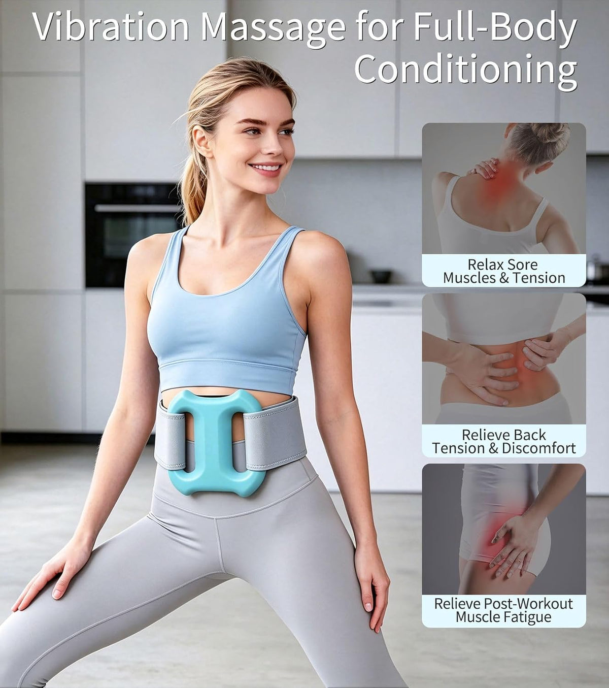 Dual-Ring Fascia Ring Massager, Muscle Recovery Core Ab Belt Tool